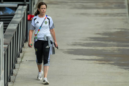 Petra Thorén, press officer of the Swedish Football