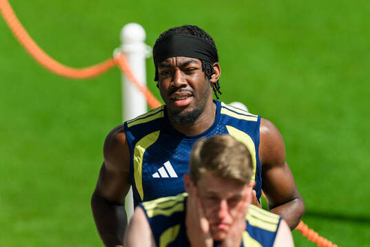 Anthony Elanga of the Swedish national football team at a