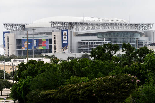 Exterior view of Houston stadium (NRG Stadium)