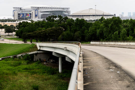 Exterior view of Houston stadium (NRG Stadium)