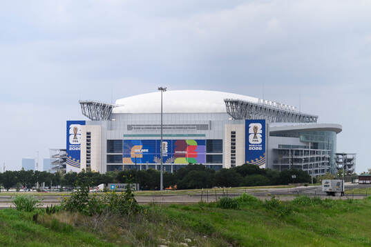 Exterior view of Houston stadium (NRG Stadium)