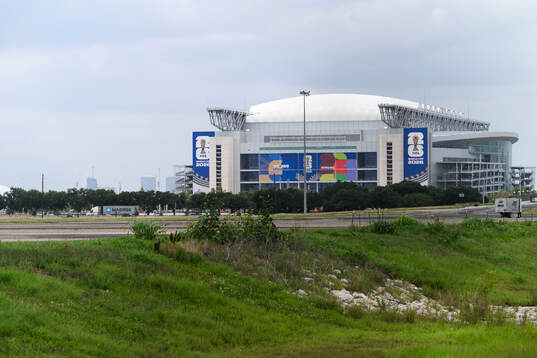 Exterior view of Houston stadium (NRG Stadium)