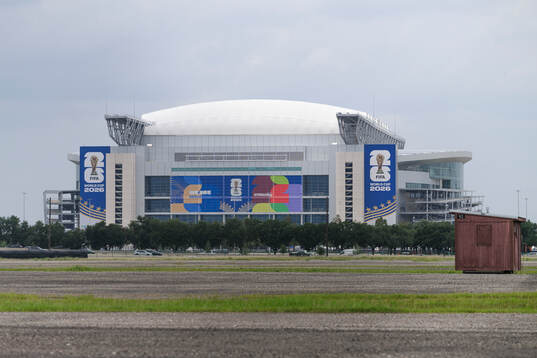 Exterior view of Houston stadium (NRG Stadium)
