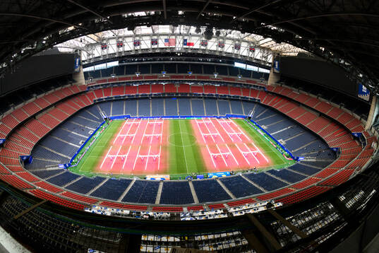 Interior view of Houston stadium (NRG Stadium)