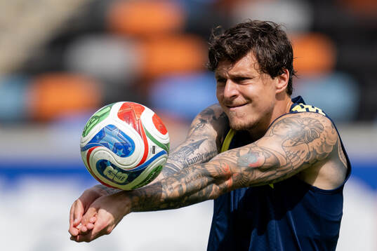 Victor Nilsson Lindelöf of the Swedish national football