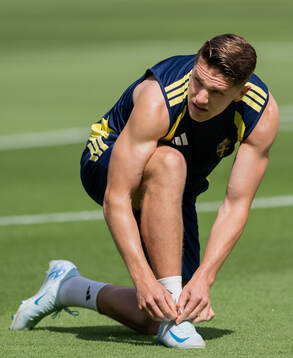 Viktor Gyökeres of the Swedish national football team at a