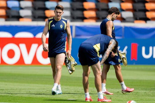 Viktor Gyökeres of the Swedish national football team at a