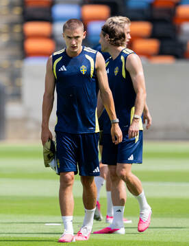 Gustaf Lagerbielke of the Swedish national football team at