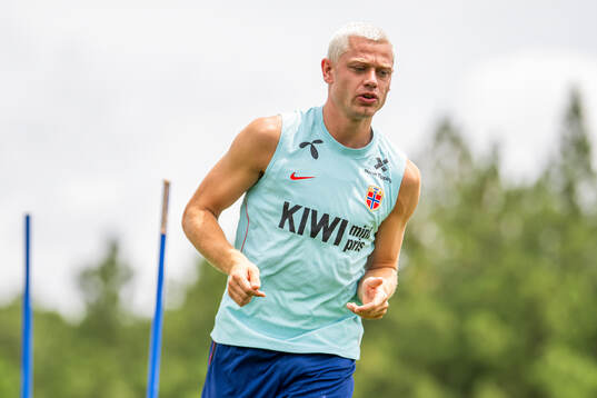 Julian Ryerson of the Norwegian national football team at a