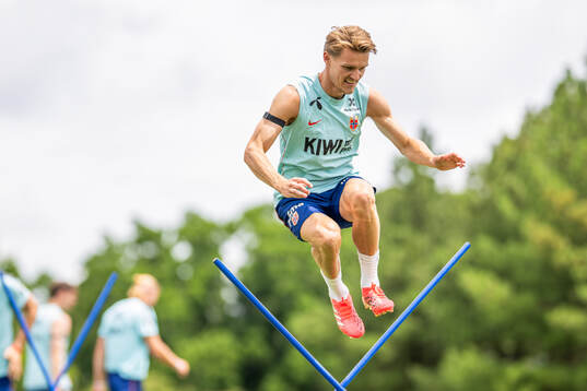 Martin Ødegaard of the Norwegian national football team at