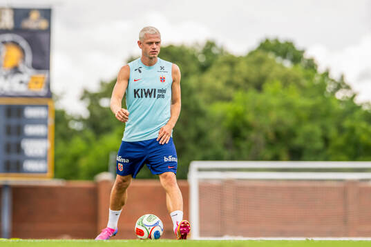 Julian Ryerson of the Norwegian national football team at a