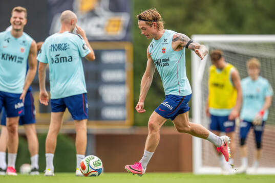 Patrick Berg of the Norwegian national football team at a