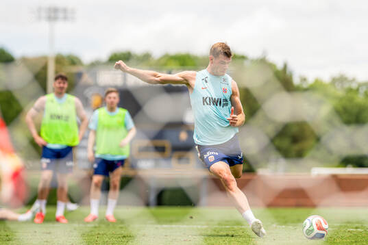 Alexander Sørloth of the Norwegian national football team