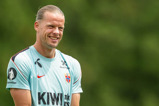 Goalkeeper Ørjan Håskjold Nyland of the Norwegian