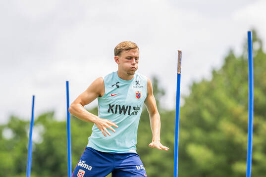 Marcus Holmgren Pedersen of the Norwegian national football