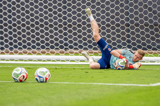 Goalkeeper Egil Selvik of the Norwegian national football