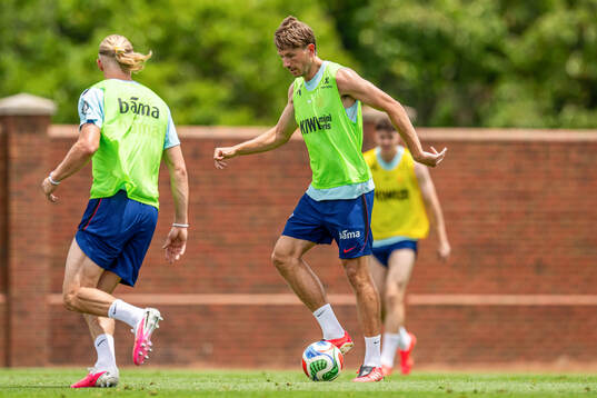Sander Berge of the Norwegian national football team at a