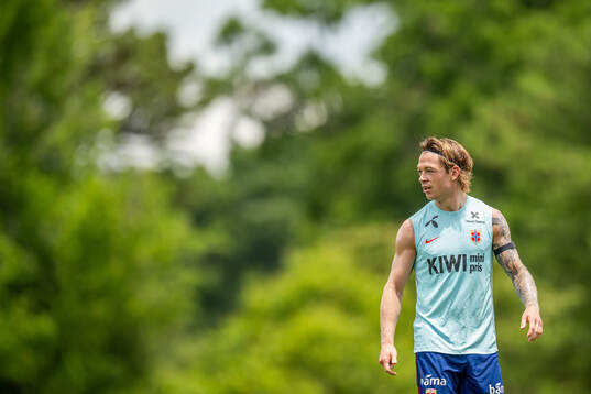Patrick Berg of the Norwegian national football team at a