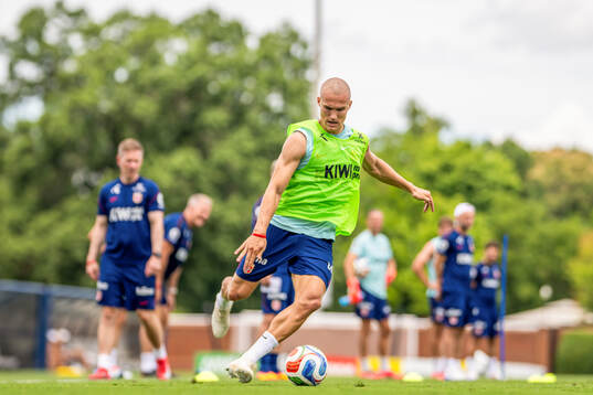 Leo Østigård of the Norwegian national football team at a