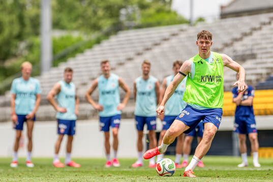 Jørgen Strand Larsen of the Norwegian national football