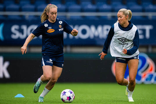 Ingeborg Skretting of Aalesund warms up