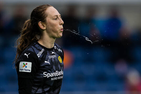 Goalkeeper Michaela Karin Moran of Bodø/Glimt looks