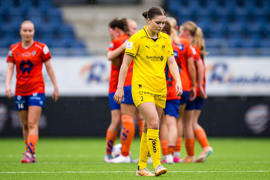 Amie Sannes of Bodø/Glimt looks dejected