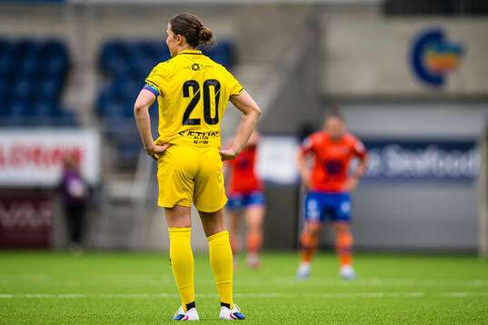 Veronika Sæthre of Bodø/Glimt looks dejected