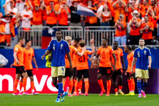 Alexander Isak of Sweden looks dejected