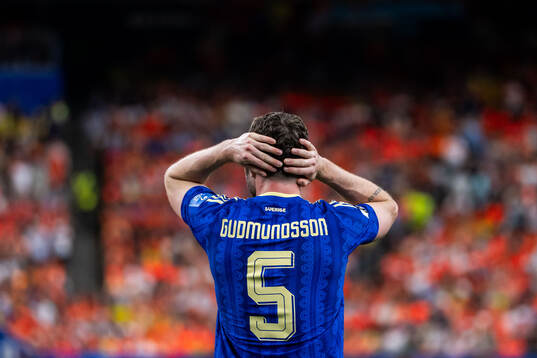 Gabriel Gudmundsson of Sweden looks dejected