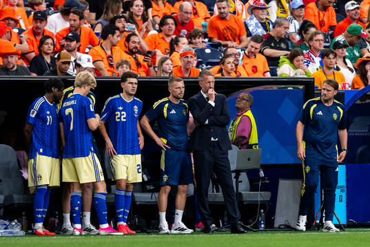 Anthony Elanga, Lucas Bergvall, Besfort Zeneli, assistant