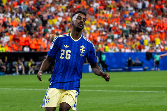 Taha Ali of Sweden looks dejected
