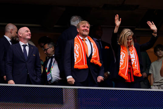FIFA President Gianni Infantino with King Willem-Alexander