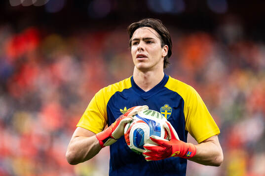 Goalkeeper Jacob Widell Zetterström of Sweden