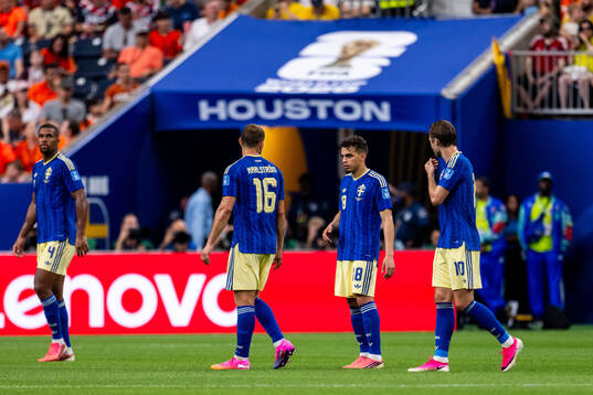 Jesper Karlström, Yasin Ayari and Benjamin Nygren of Sweden