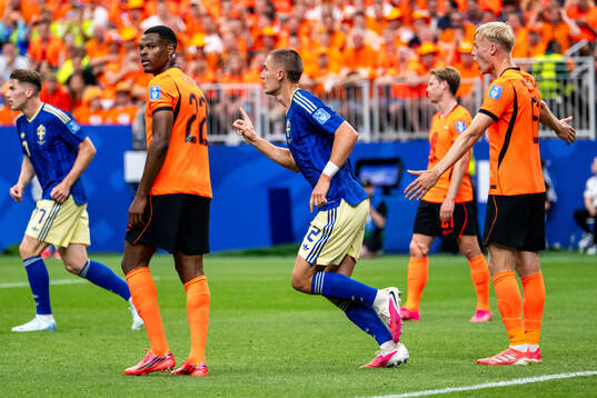 Gustaf Lagerbielke of Sweden celebrates
