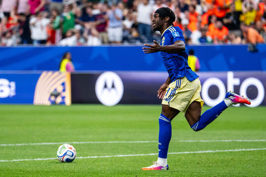 Anthony Elanga of Sweden celebrates