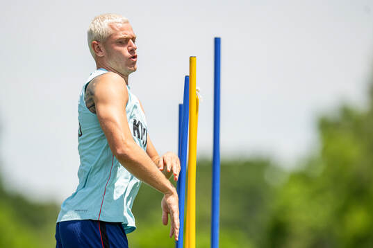 Julian Ryerson of the Norwegian national football team at a