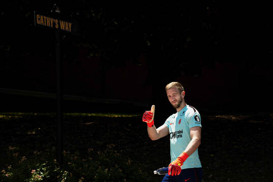 Goalkeeper Egil Selvik of the Norwegian national football