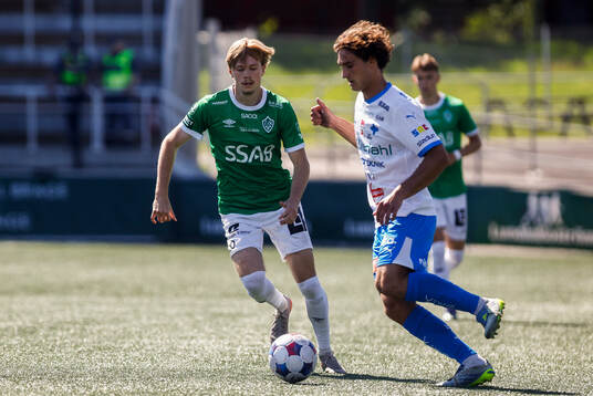 Brages Gustav Nordh och IFK Värnamos Antonio Kujundzic