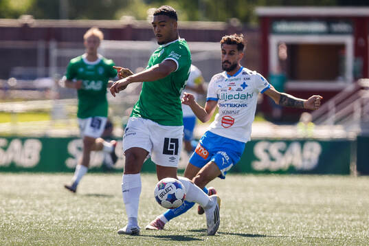 Brages Gideon Granström och IFK Värnamos Noah Shamoun