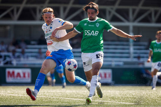 IFK Värnamos Hugo Andersson och Brages Filip Trpcevski