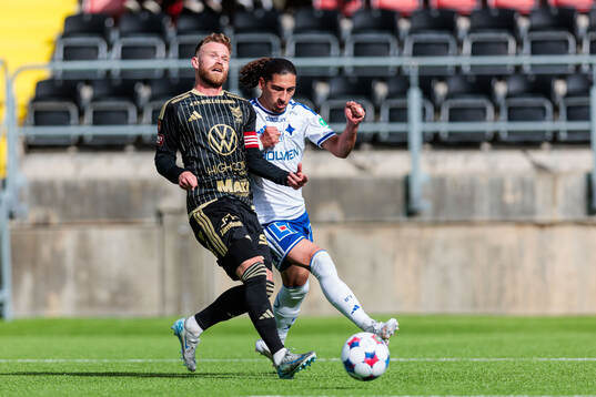Östersunds Dennis Widgren och IFK Norrköpings Elias Jemal