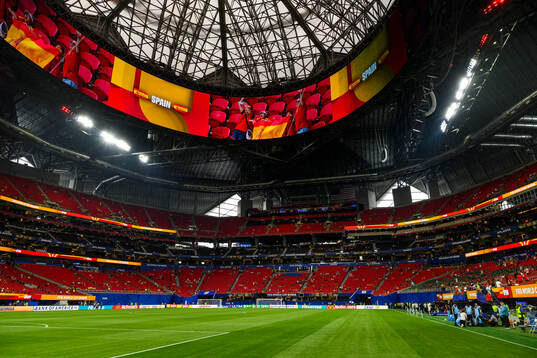 Interior view of Atlanta Stadium