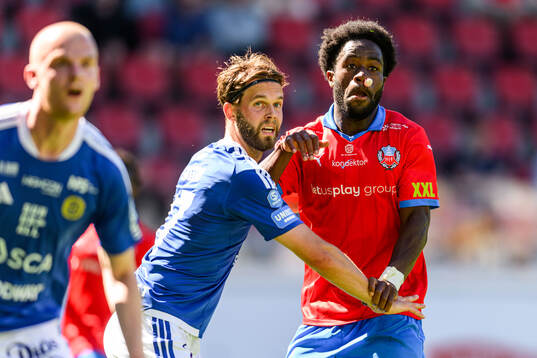 GIF Sundsvalls Nils Eriksson och Helsingborgs Kevin Nyarko