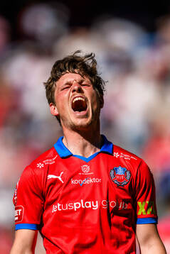 Helsingborgs Max Svensson jublar