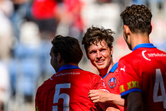 Helsingborgs Max Svensson jublar