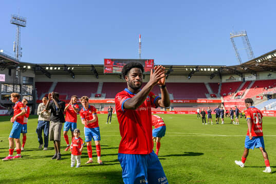 Helsingborgs Kevin Nyarko jublar
