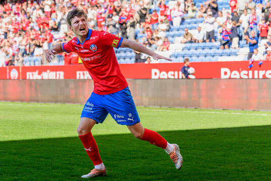 Helsingborgs Max Svensson jublar