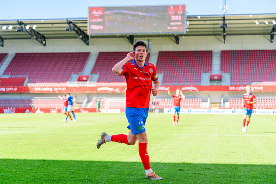Helsingborgs Max Svensson jublar